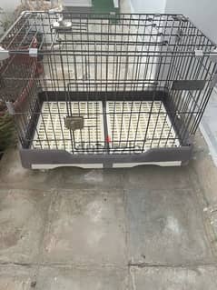 Cat Cage with Litter Box 0