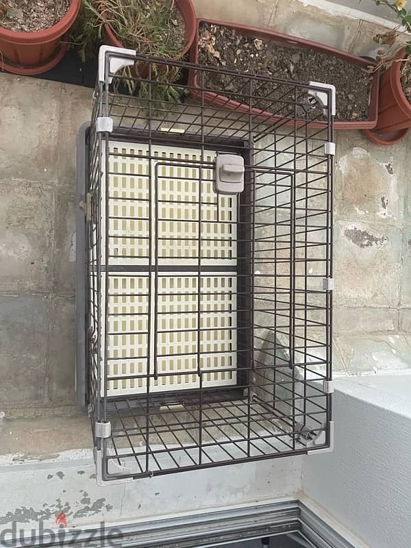 Cat Cage with Litter Box 1