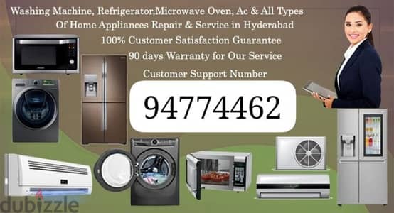 Appliance at ur doorstep 24/7 Ac refrigerator washing machine