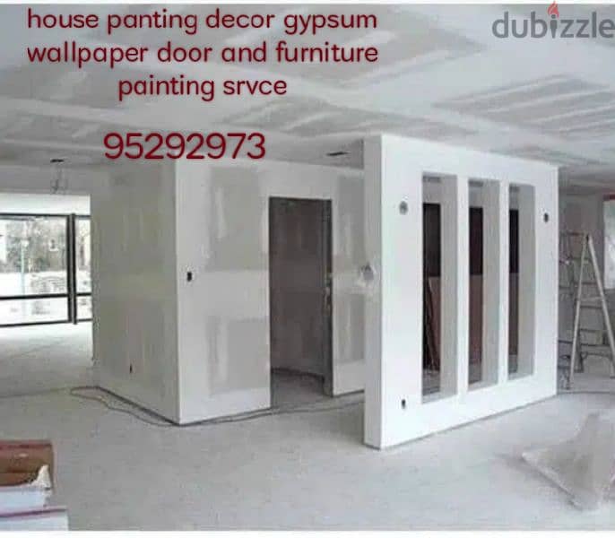 house panting decor gypsum wallpaper door and furniture painting srvce 1