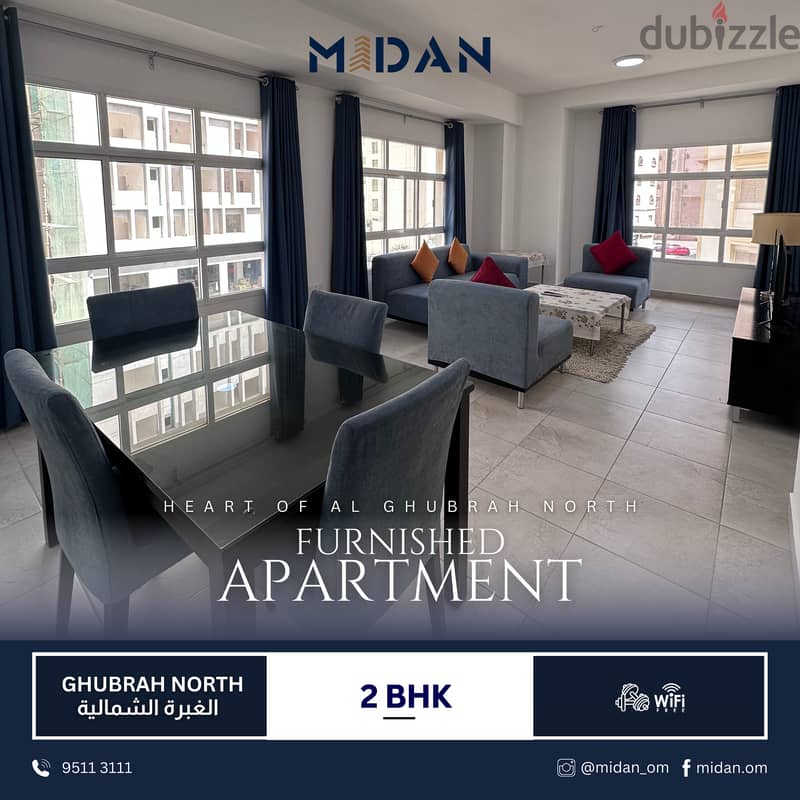 AL GHUBRAH NORTH | FURNISHED 2 BR APARTMENT 0