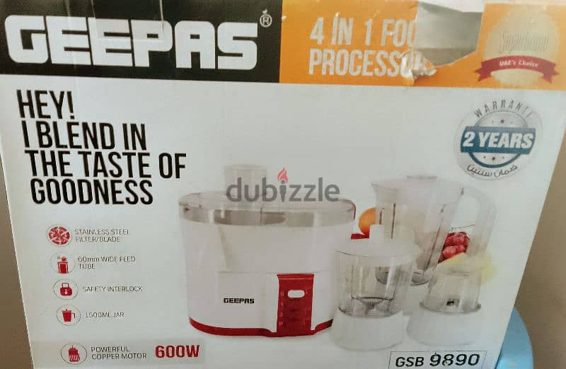 4 In 1 Food processor, Juicer, Blender 1