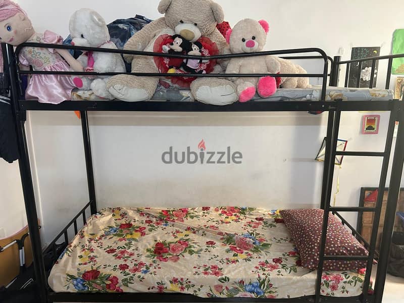 Iron Bunk Bed with Softtoys 1