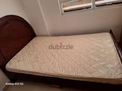 bed with mattress size 195/125 cm