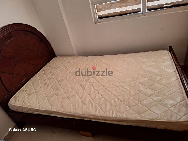 bed with mattress size 195/125 cm 0