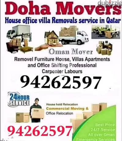 Muscat House shifting and transport services furniture fixing