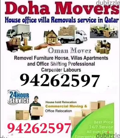 Muscat House shifting and transport services furniture fixing