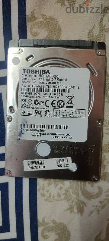 500 gb hdd Toshiba 0