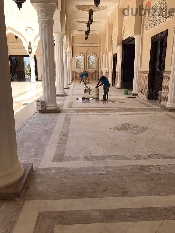 صقل الرخام. marble polishing 6