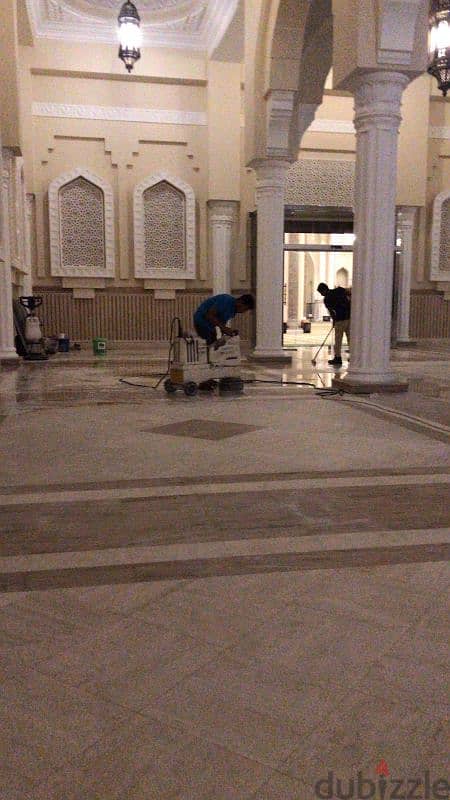 صقل الرخام. marble polishing 12