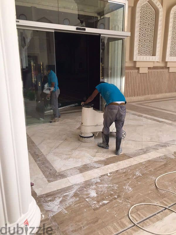 صقل الرخام. marble polishing 14