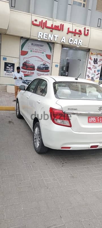 Suzuki Dzire Swift for Rent in Very good Condition  سوزوكي للايجار 2