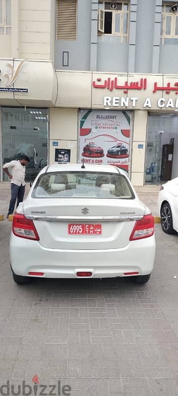 Suzuki Dzire Swift for Rent in Very good Condition  سوزوكي للايجار 3