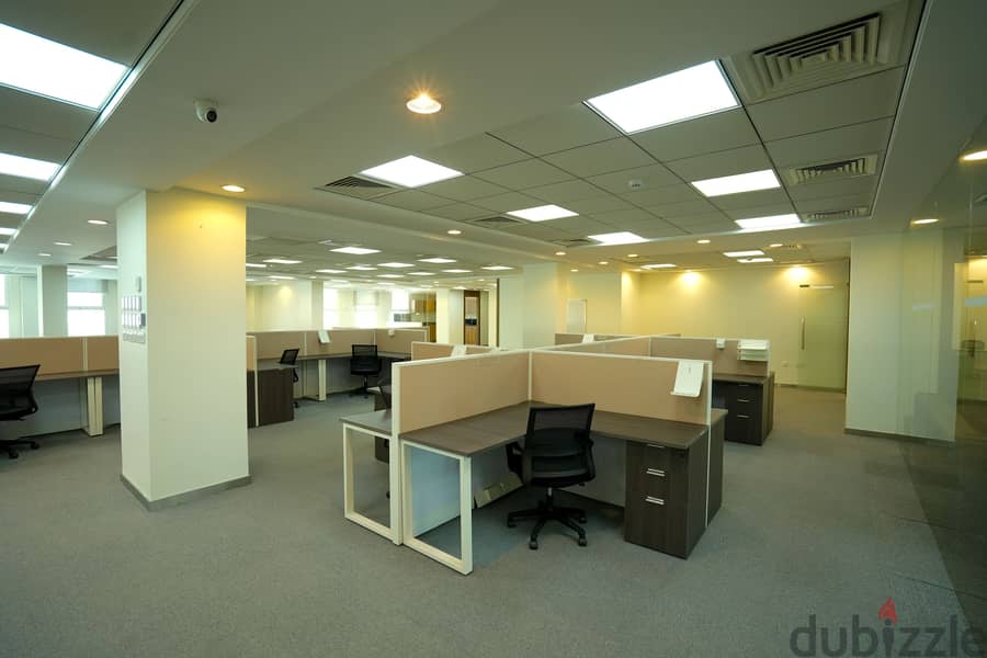 BEAUTIFUL FURNISHED OFFICE SPACE FOR RENT IN AZAIBA 4