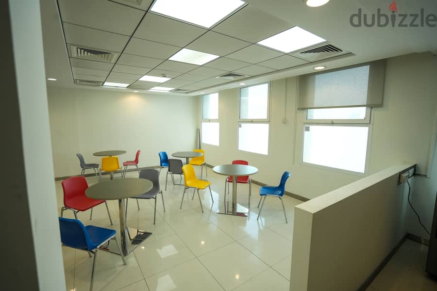 BEAUTIFUL FURNISHED OFFICE SPACE FOR RENT IN AZAIBA 7