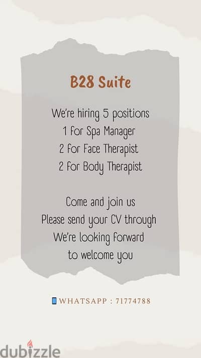 facial / body therapist