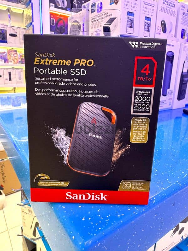 SanDisk extreme pro 4tb Ssd 2000mb/s 0