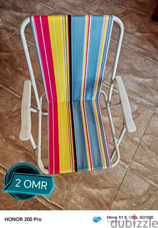 Beach side chairs in good condition 1