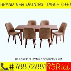 BRAND NEW DAINING TABLE 1+6CHAIRS 0