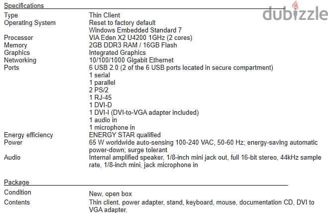 جهاز كمبيوتر HP T510 Thin Client 3