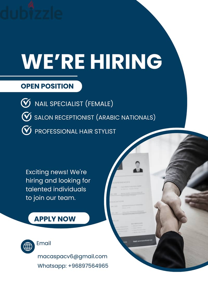 SALON RECEPTIONIST-ARABIC 0