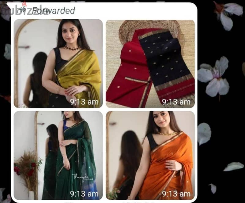 Saree price 5Ro each 6