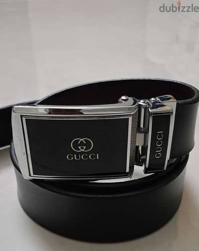 حزام جلد جرار غوتشي Gucci tractor leather belt