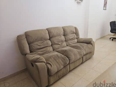 3-Seater Recliner Sofa for Sale - Good Condition