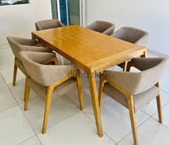 Dining Table With 6 Chairs for Sale 0