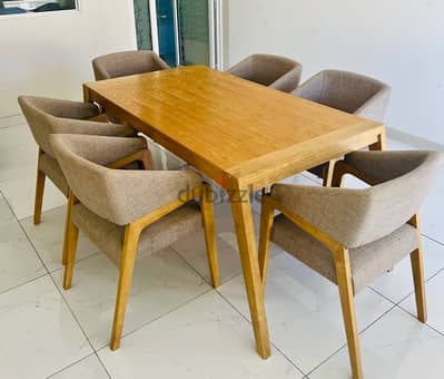 Dining Table With 6 Chairs for Sale