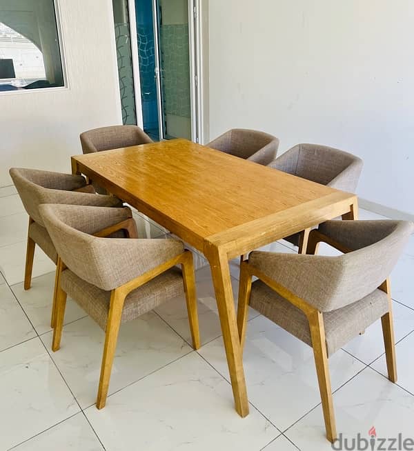 Dining Table With 6 Chairs for Sale 1