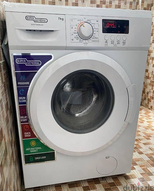 Washing machine Super General 7kgs front load 0