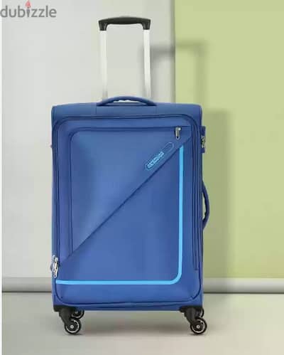 AMERICAN TOURISTER Orleans Spinner 58Cm Blue Expandable Cabin Suitcas