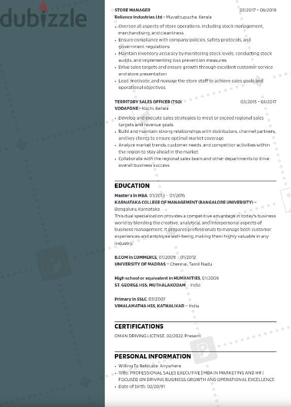 DYNAMIC MBA PROFESSIONAL LOOKING FOR BETTER OPPORTUNITYS 1