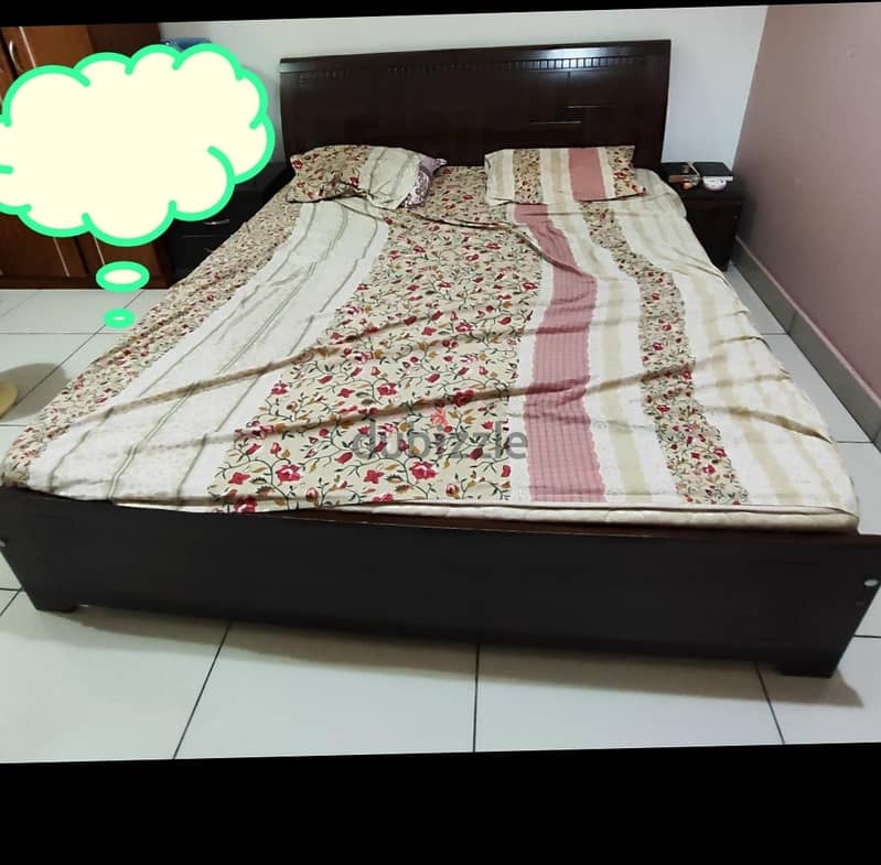 King size bed and matters for sale 0