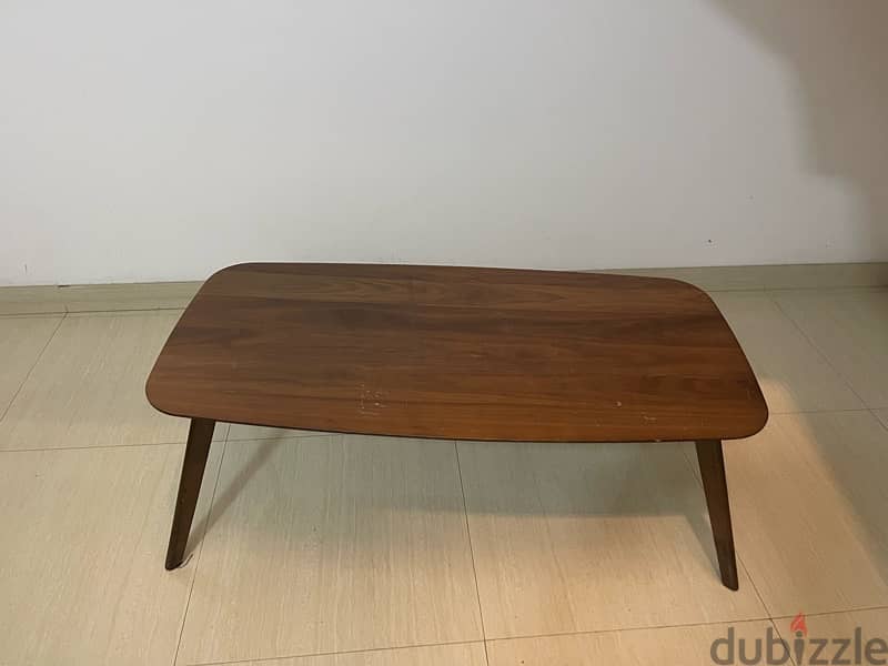 wood table brown color good condition 1