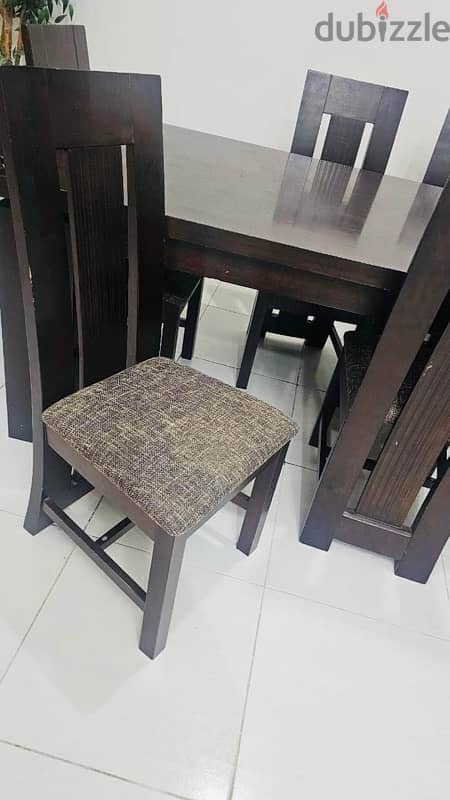 set of 4 glass tables and dining table 6 chairs 2