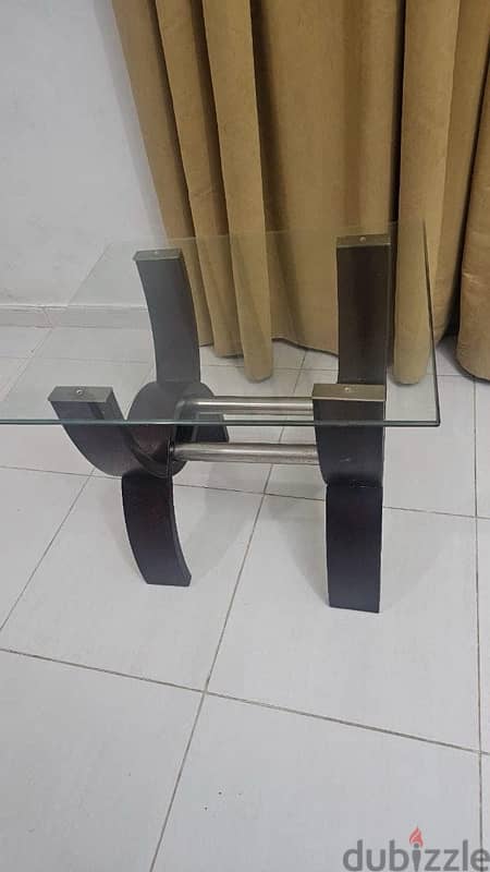 set of 4 glass tables and dining table 6 chairs 5