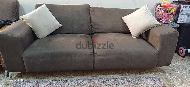 less used Sofa ready to sale with water proof cloth 1