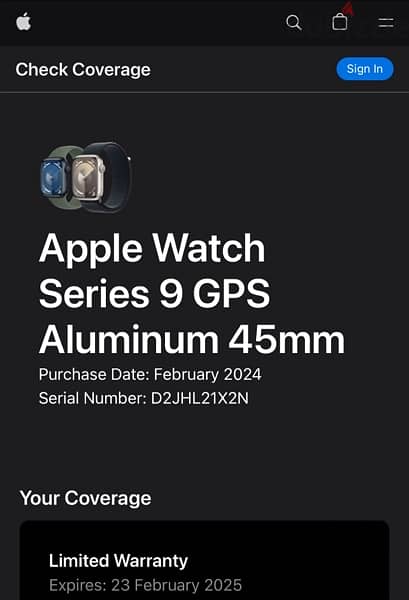 Apple Watch Series 9 - 45 mm WITH WARRENTY 1