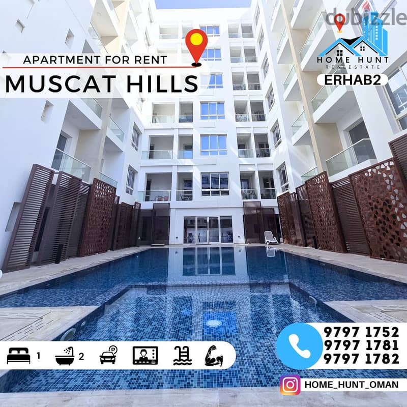 MUSCAT HILLS | SPACIOUS 1BHK APARTMENT FOR RENT 0