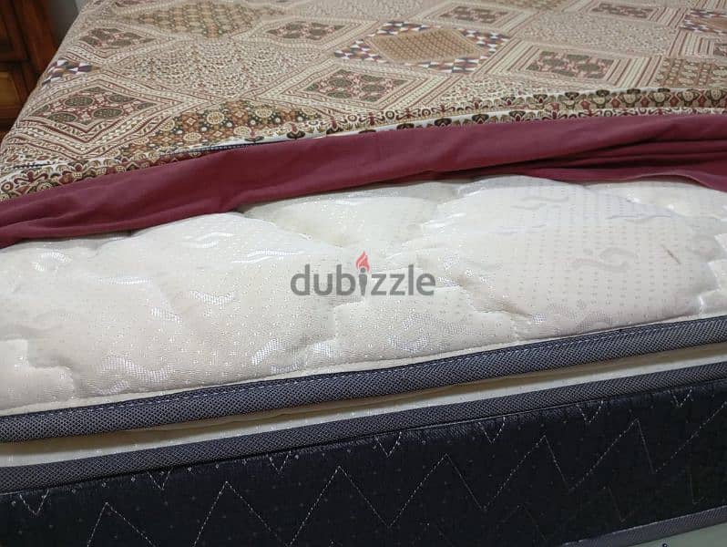 King Size Double Bed with mattress For Sell 3