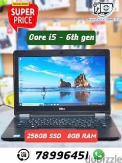 Dell latitude E7270 i5 6th gen  8GB RAM 256gb ssd 0