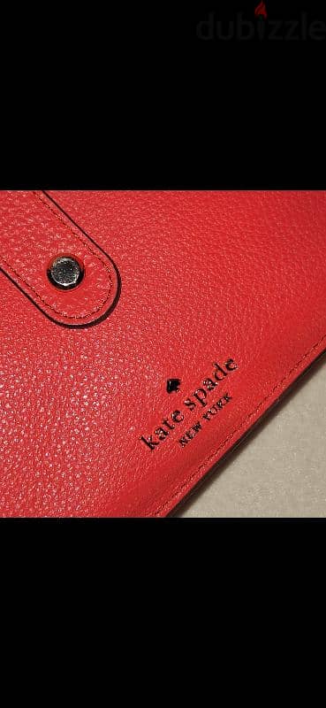 KATE SPADE NEW YORK Solid Leather Bag Purse AUTHENTIC 3