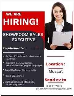 SHOW ROOM SALES EXECUTIVE 0