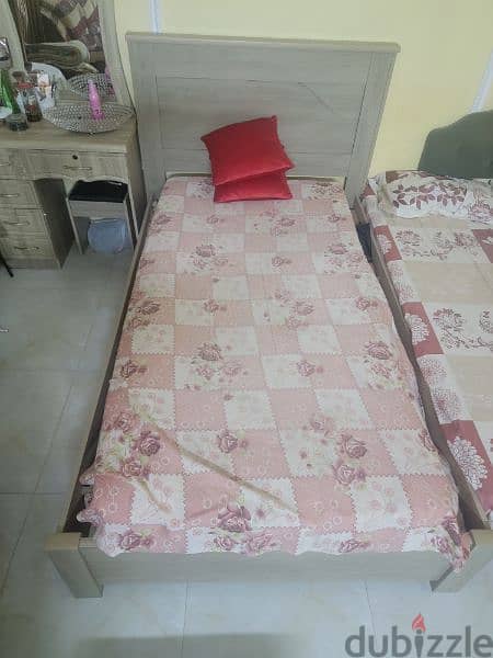 Bed only + Cupboard + Dressing Table 150 Rials Only 1