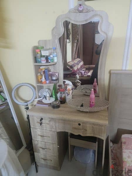 Bed only + Cupboard + Dressing Table 150 Rials Only 3