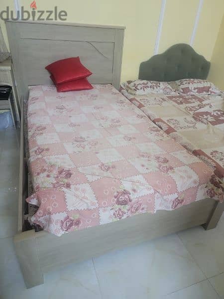 Bed only + Cupboard + Dressing Table 150 Rials Only 4