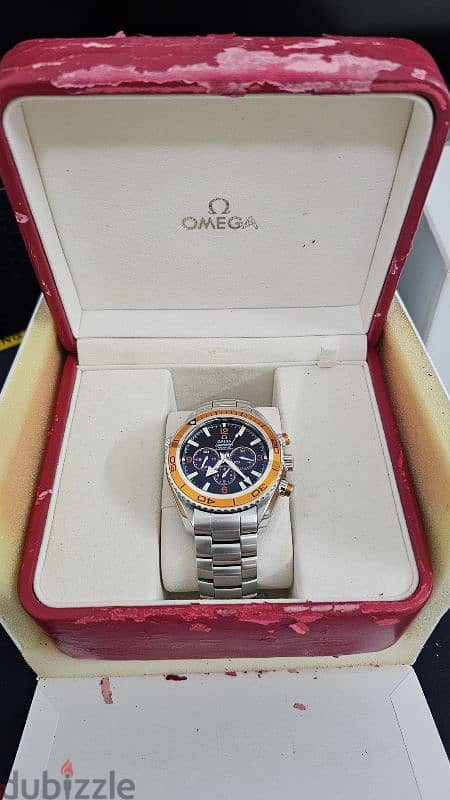 omega seamaster planet ocean orange 1