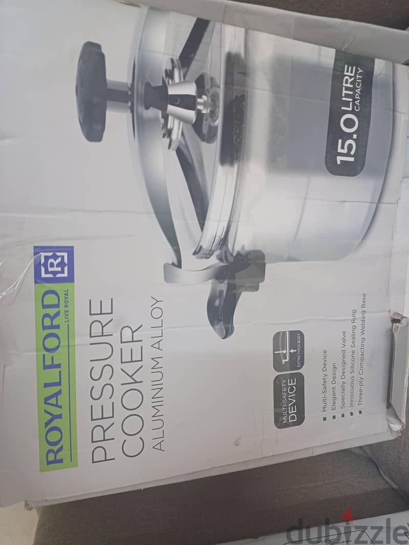 Royalford pressure cooker 15.0 L brand new 6